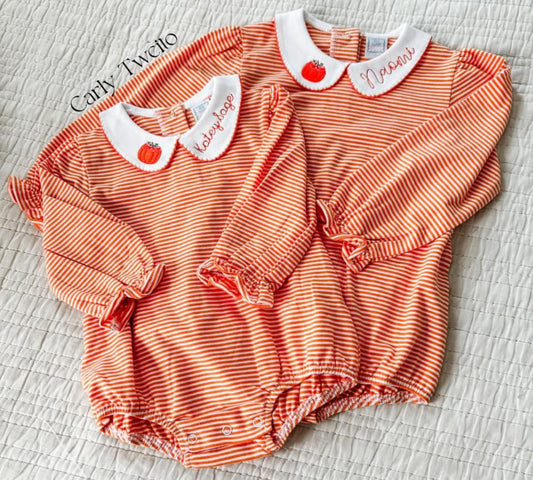 Pumpkin Collar Bubble Girl