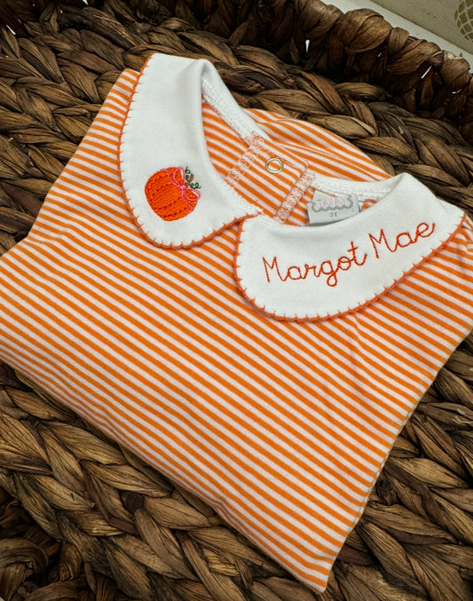 Pumpkin Collar Bubble Girl