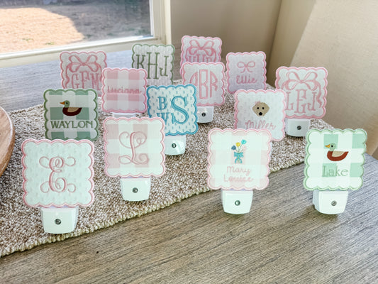 Custom Embroidered Night Lights