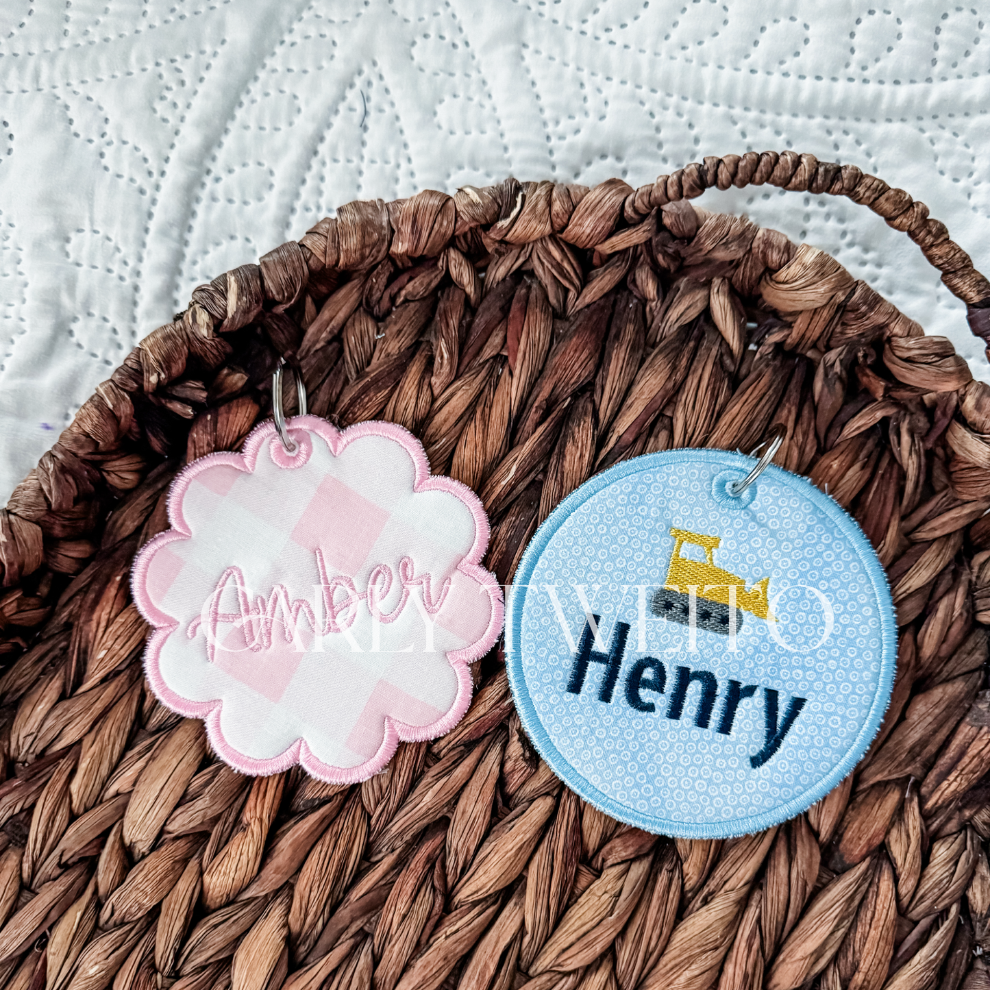 Custom Embroidered Bag Tags