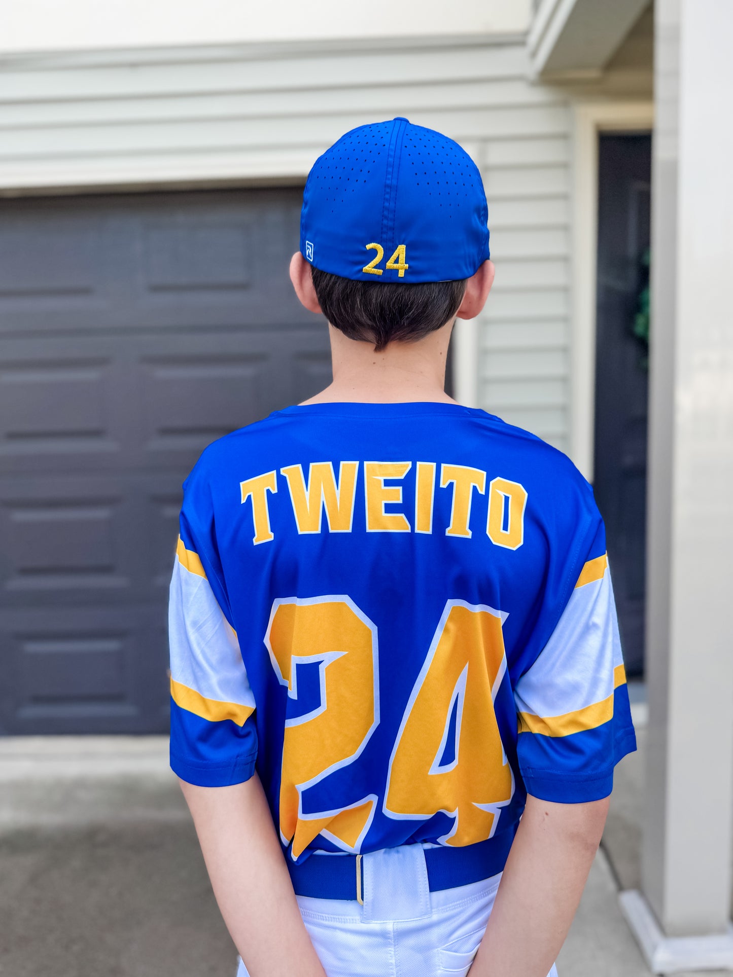 Custom Player Number Hat Stitching