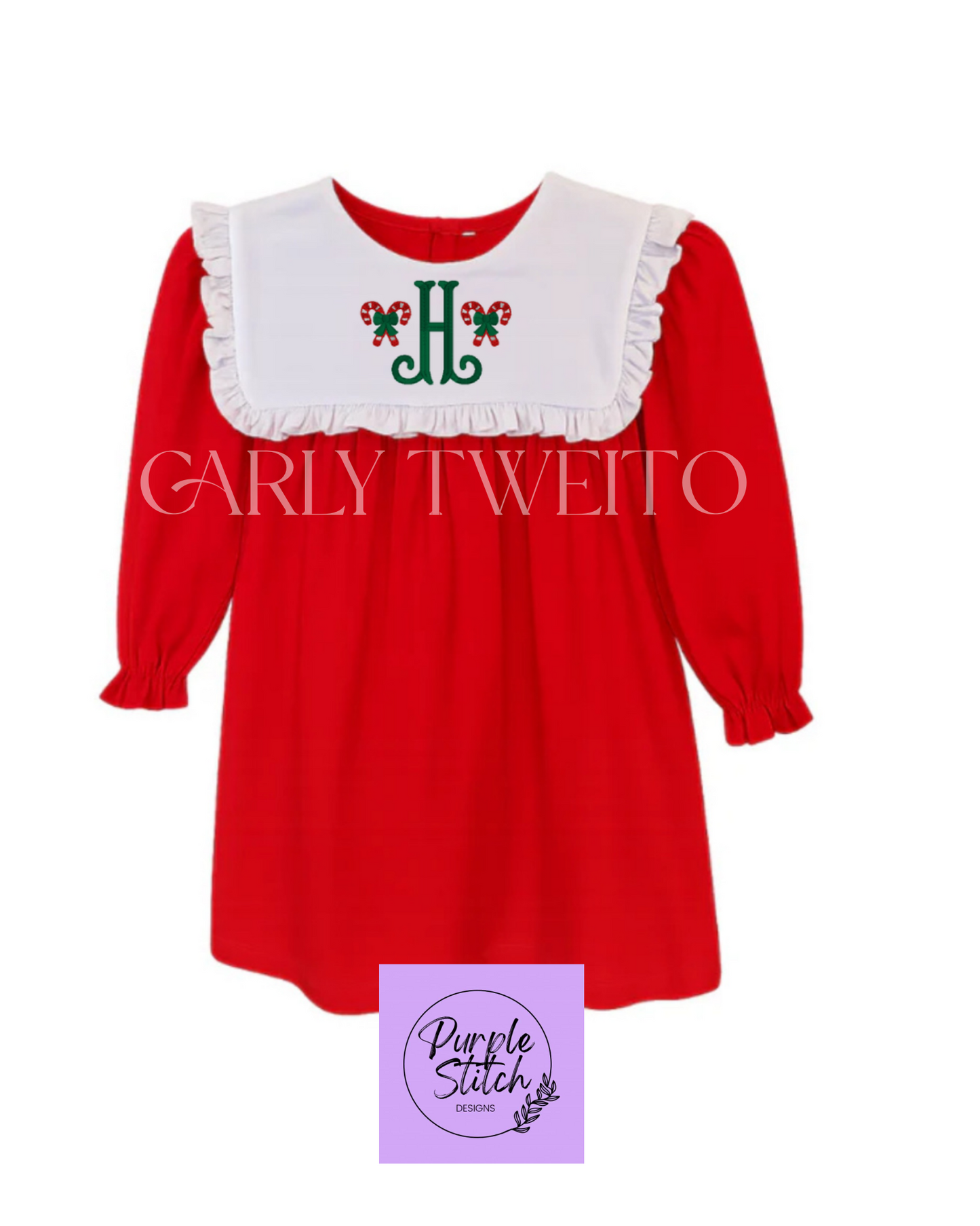 Christmas Heirloom Dress or Bubble-Choose Custom Embroidery Design
