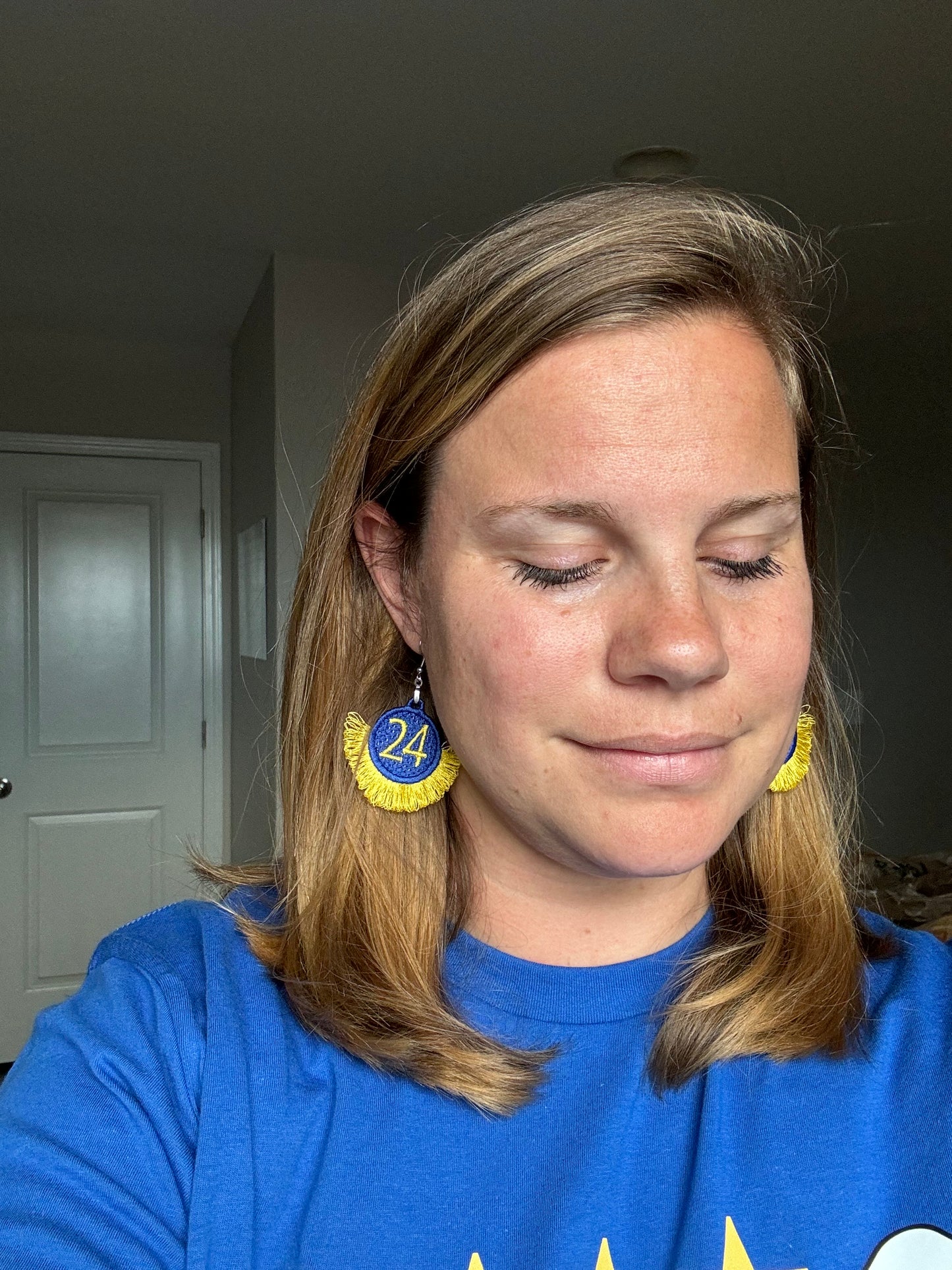 Sports Number Earring