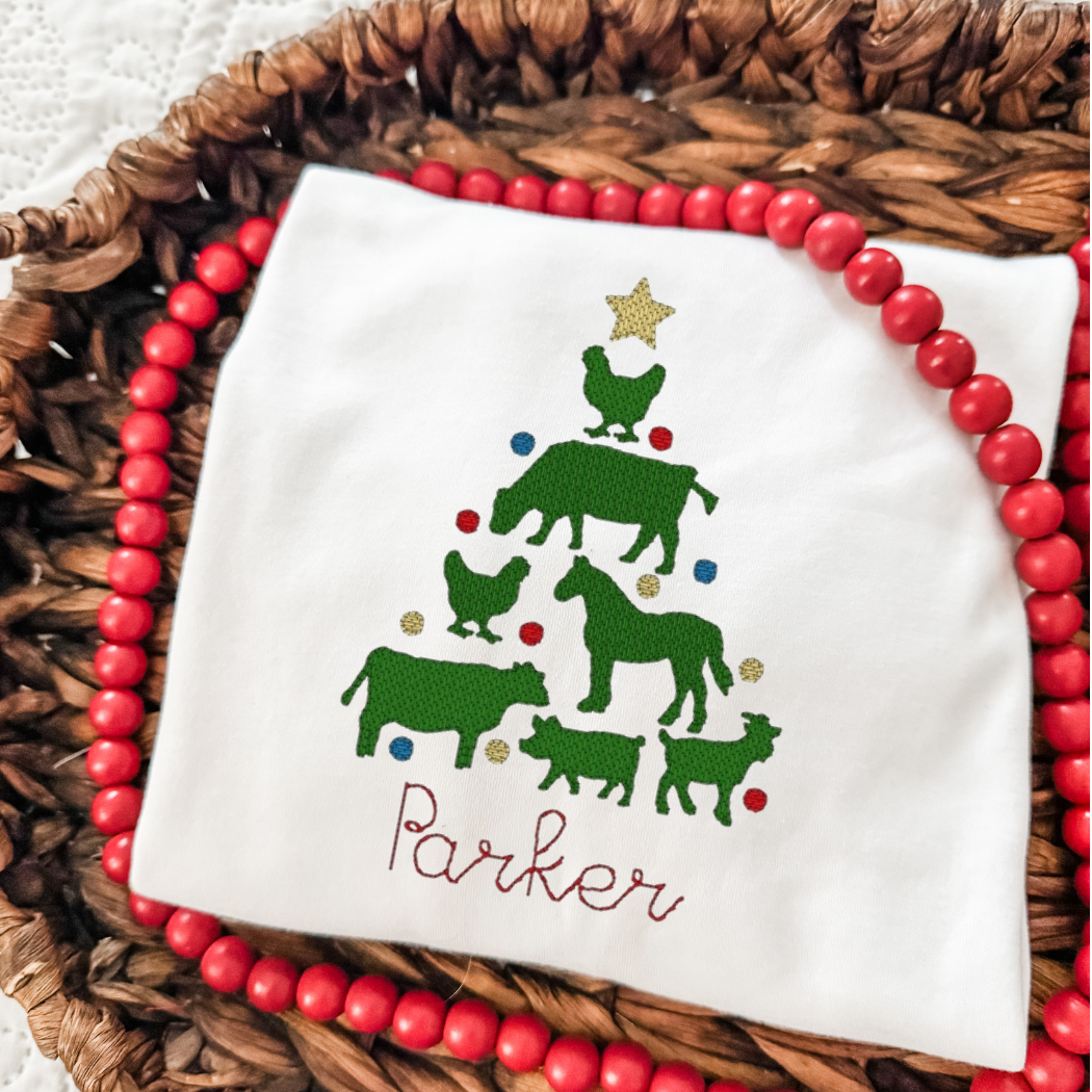 Christmas Farm Tree Shirt