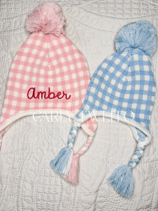 Gingham Winter Hats
