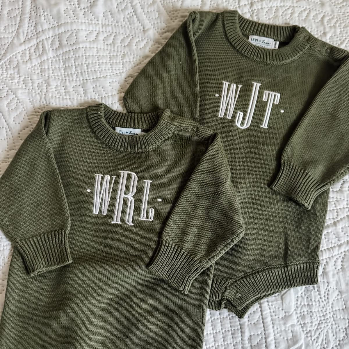 Custom Knit Onesie- PREORDER- Ships OCTOBER