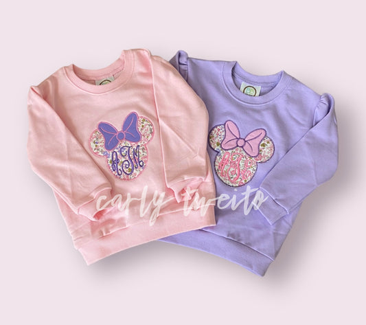 Floral Mouse Sweatshirts