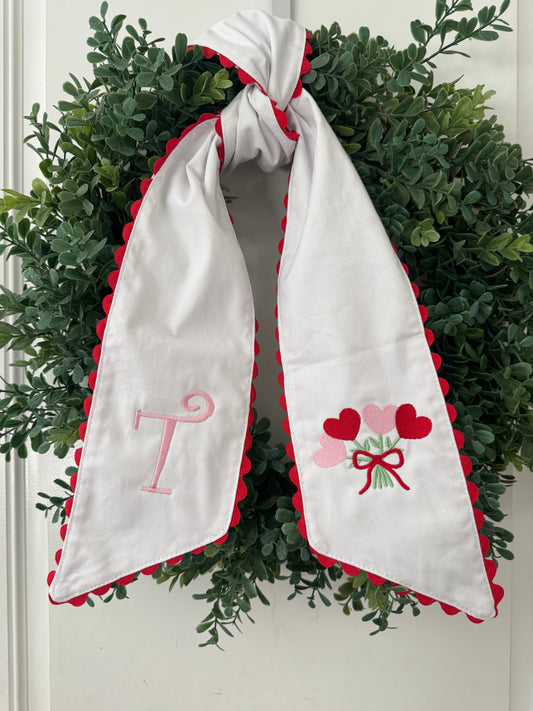 Valentines Wreath Sash