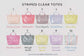 Custom Wipeable Striped Totes