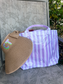 Custom Wipeable Striped Totes