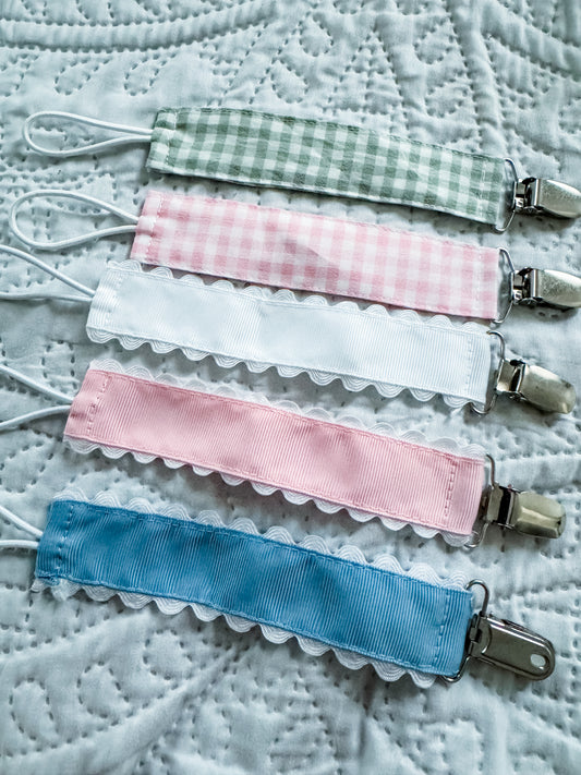 Custom Embroidered Paci Clip