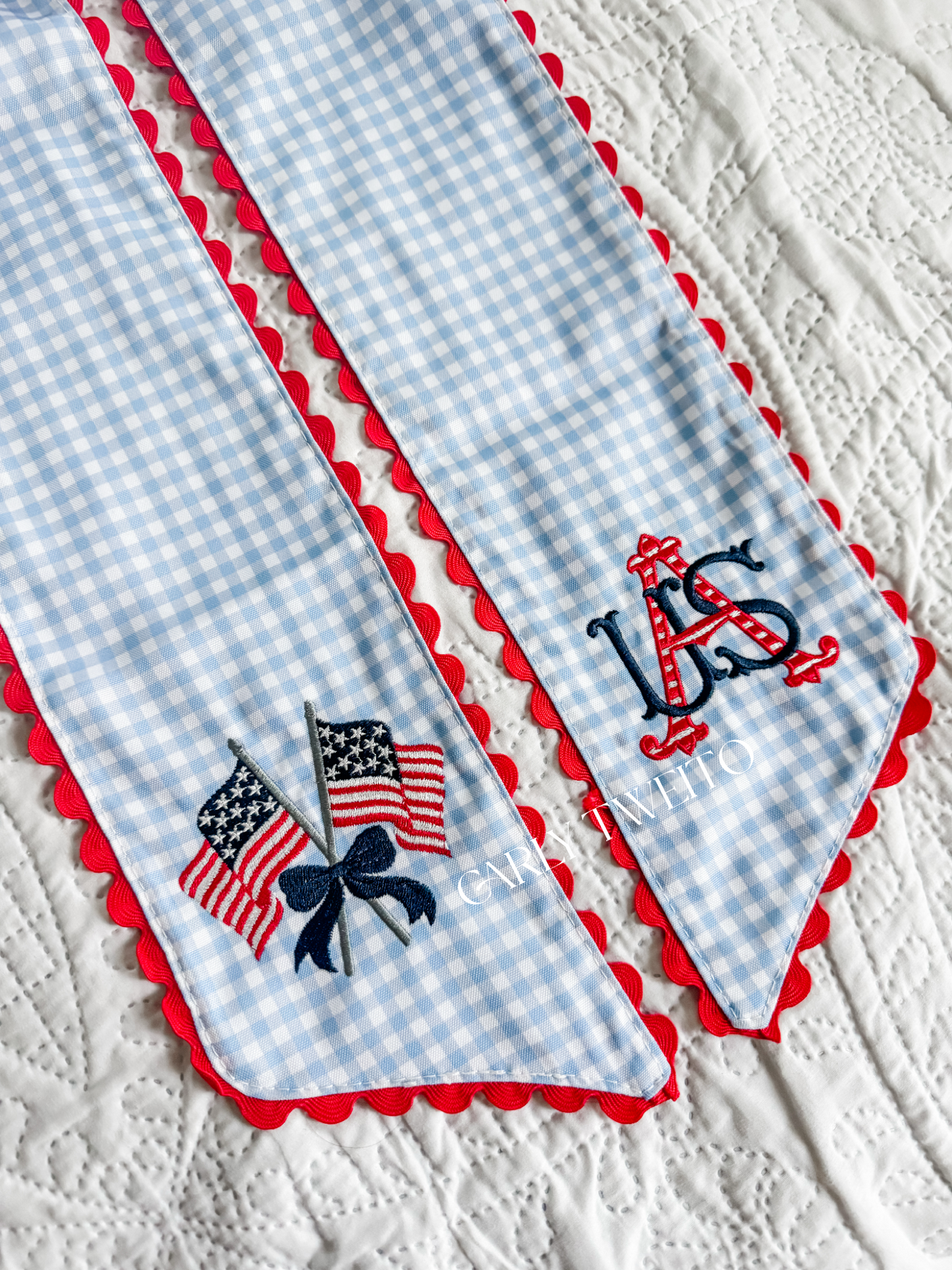 Patriotic Wreath Sash