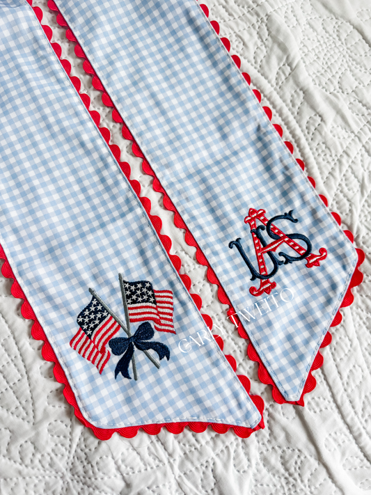 Patriotic Wreath Sash