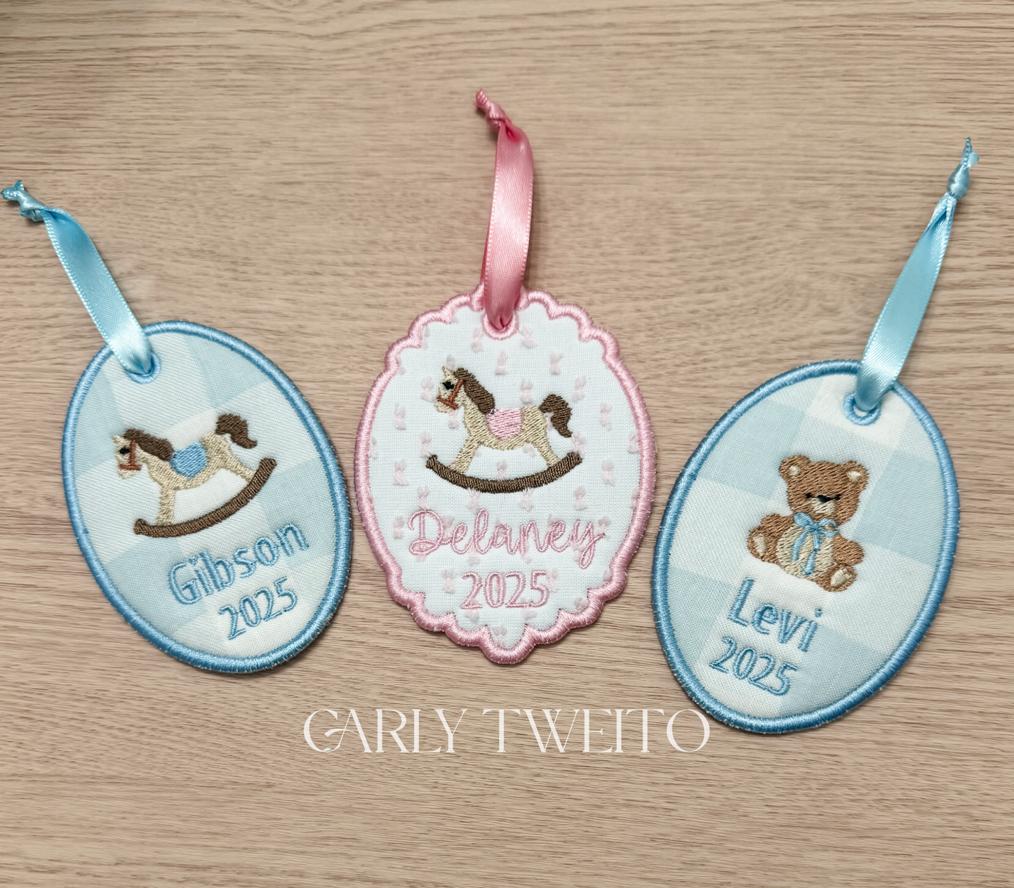 Custom Embroidered Ornaments