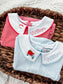 Long Sleeve Striped Boy Bubble- Custom Collar