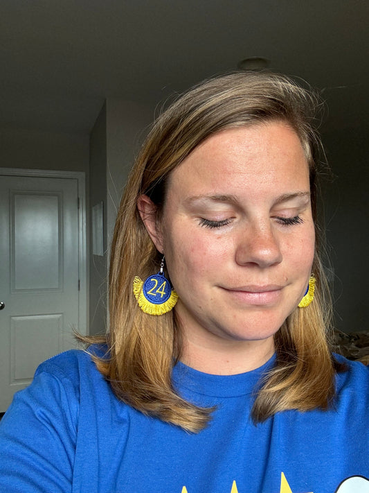 Sports Number Earring