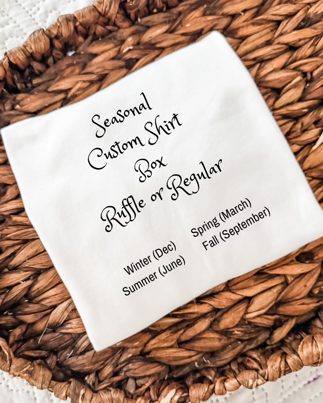 Seasonal Shirt Subscription Box