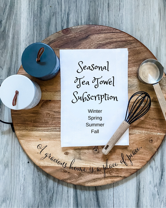 Seasonal Tea Towel Subscription Box