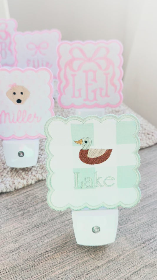 Custom Embroidered Night Lights